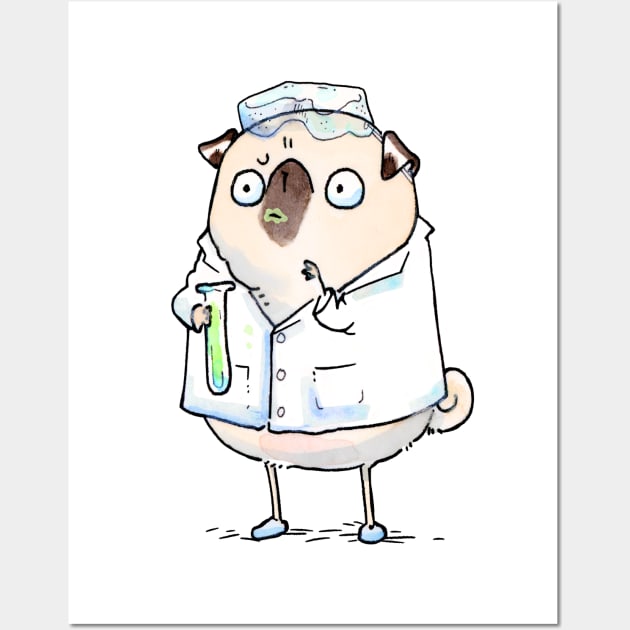 The Scientist Wall Art by Inkpug